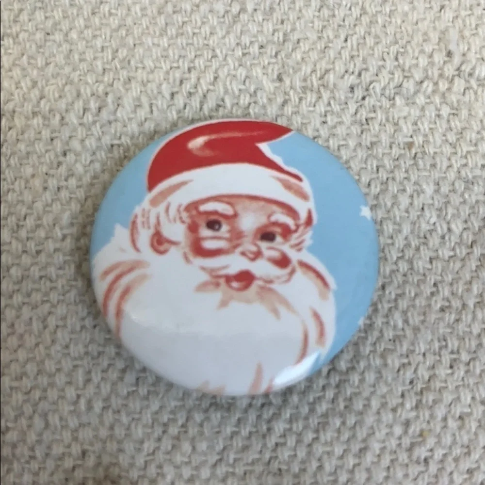 4 Holiday Theme Pins wreath angel Santa ornaments